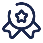 Medal Ribbons Star SVG Icon